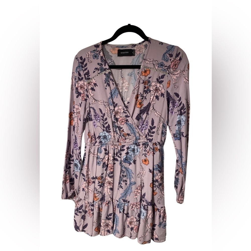 Women’s Mink Pink Purple Floral Top